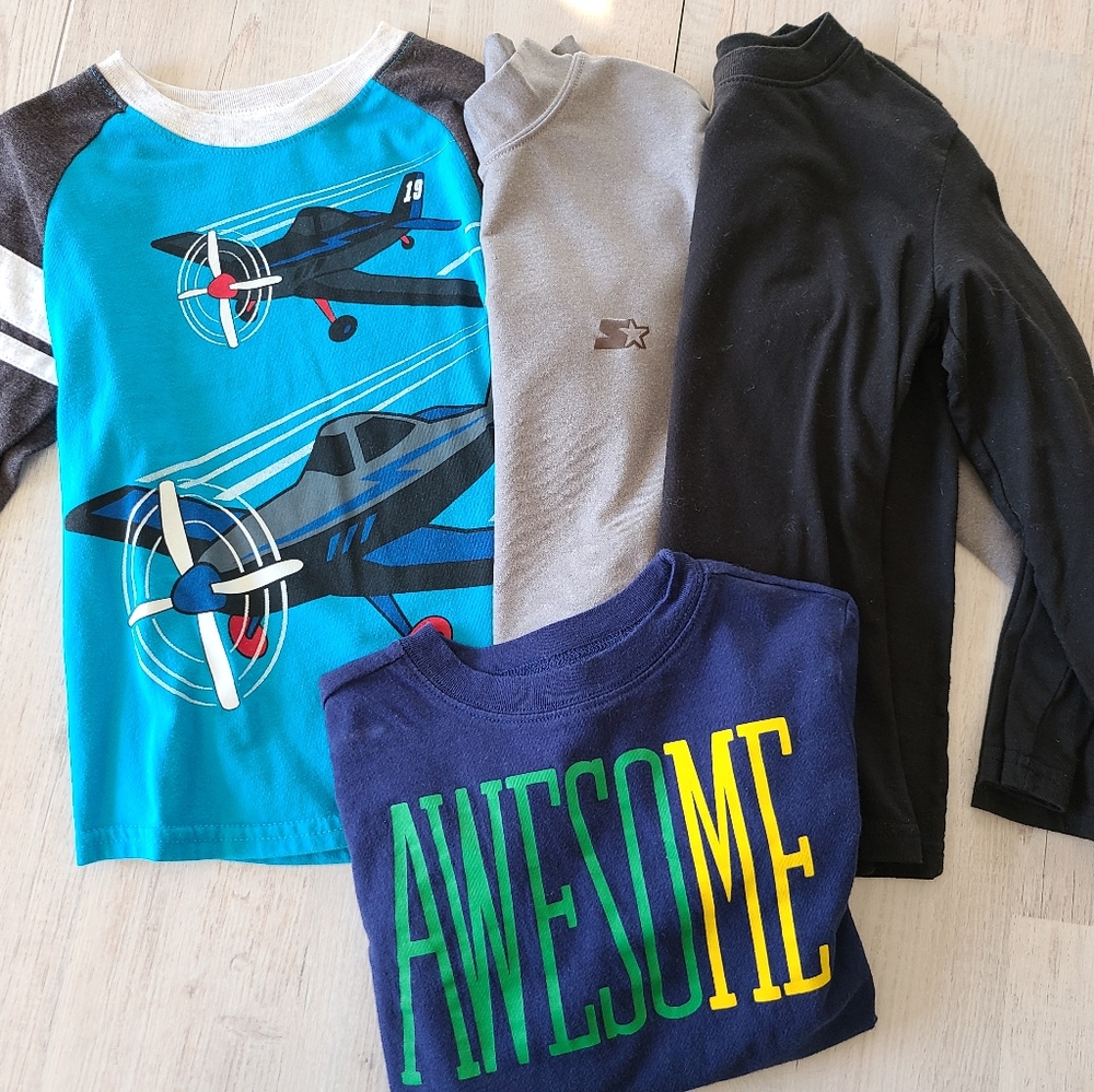 Lot of boys long sleeve shirts 4t